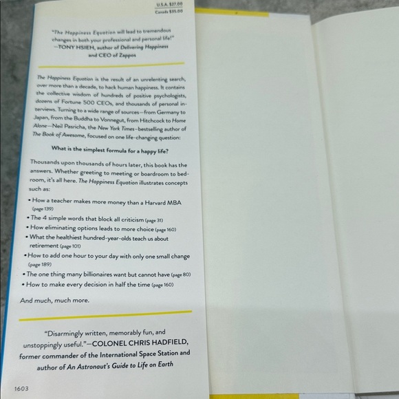 The Happiness Equation by - Blue Hardcover - Picture 2 of 5